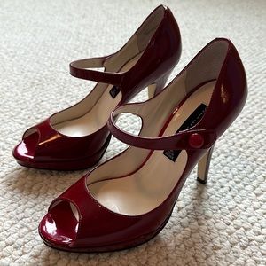 Steven by Steve Madden red patent heels